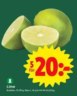 ICA Supermarket Lime erbjuda