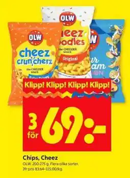 ICA Supermarket Chips, Cheez erbjuda