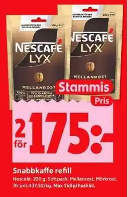 ICA Supermarket Nescafé Lyx Mellanrost erbjuda