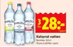 ICA Supermarket Kolsyrat vatten erbjuda
