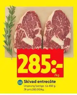 ICA Supermarket Skivad entrecôte erbjuda
