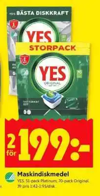 ICA Supermarket MASKINDISKMEDEL erbjuda