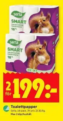 ICA Supermarket Toalettpapper erbjuda