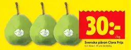 ICA Supermarket Svenska päron Clara Frijs erbjuda
