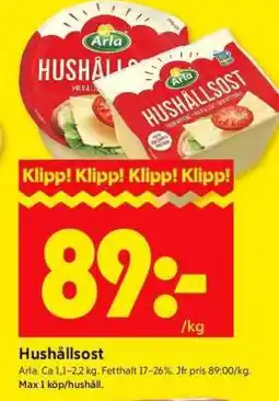 ICA Supermarket Hushållsost erbjuda