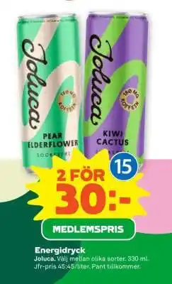 Stora Coop Energidryck Joluca erbjuda