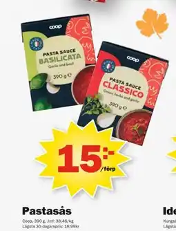 Pekås Pastasås, SEK 15 erbjuda