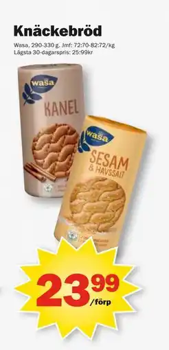 Pekås Knäckebröd, SEK 23.99 erbjuda