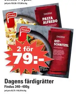Nära dej Dagens färdigrätter, SEK 79 erbjuda