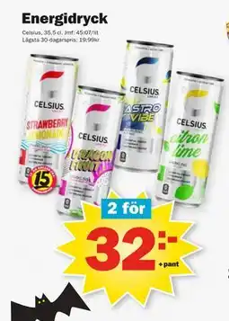 Pekås Energidryck, SEK 32 erbjuda