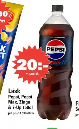 Nära dej Läsk, SEK 20 erbjuda
