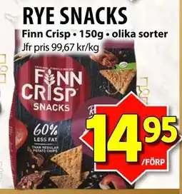 Matvärlden Tensta RYE SNACKS, SEK 14.95 erbjuda