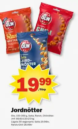 Pekås Jordnötter, SEK 19.99 erbjuda