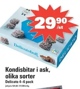 Nära dej Kondisbitar i ask, olika sorter, SEK 29.9 erbjuda
