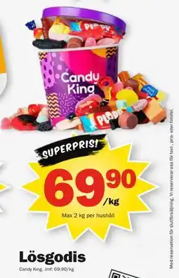 Pekås Lösgodis, SEK 69.9 erbjuda