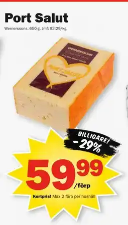 Pekås Port Salut, Medlemspris erbjuda