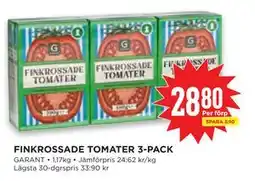 Willys Hemma FINKROSSADE TOMATER 3-PACK, SEK 28.8 erbjuda
