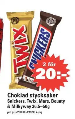 Nära dej Choklad stycksaker, SEK 20 erbjuda