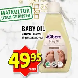 Matvärlden Tensta BABY OIL, SEK 49.95 erbjuda