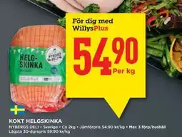 Willys KOKT HELGSKINKA, Medlemspris erbjuda