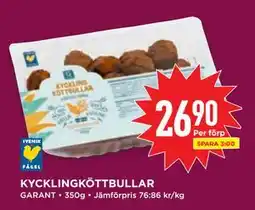 Willys KYCKLINGKÖTTBULLAR, SEK 26.9 erbjuda