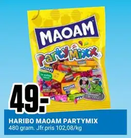 ÖoB HARIBO MAOAM PARTYMIX, SEK 49 erbjuda