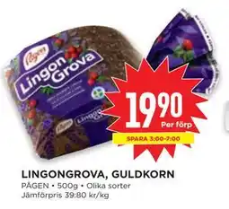 Willys LINGONGROVA, GULDKORN, SEK 19.9 erbjuda