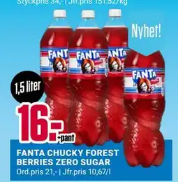 ÖoB FANTA CHUCKY FOREST BERRIES ZERO SUGAR, SEK 16 erbjuda