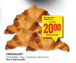 Willys Hemma CROISSANT, Medlemspris erbjuda