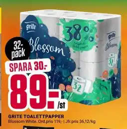 ÖoB GRITE TOALETTPAPPER, SEK 89 erbjuda
