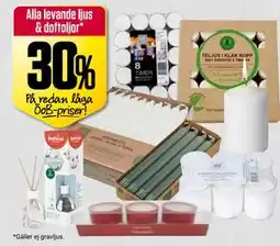 ÖoB Alla levande ljus & doftoljor erbjuda