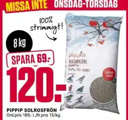 ÖoB PIPPIP SOLROSFRÖN, SEK 120 erbjuda