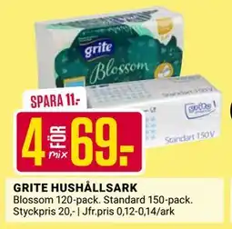 ÖoB GRITE HUSHÅLLSARK, SEK 69 erbjuda