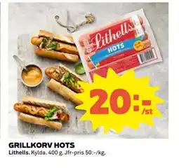 Coop Daglivs GRILLKORV HOTS, SEK 20 erbjuda
