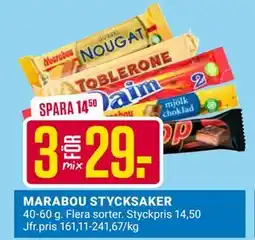 ÖoB MARABOU STYCKSAKER, SEK 29 erbjuda