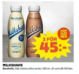 Coop Daglivs MILKSHAKE, SEK 45 erbjuda