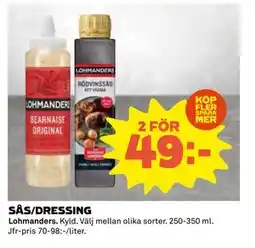 Coop Daglivs SÅS/DRESSING, SEK 49 erbjuda