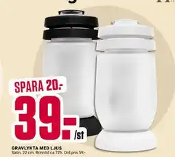 ÖoB GRAVLYKTA MED LJUS, SEK 39 erbjuda