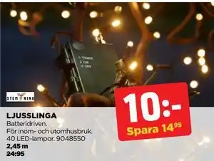 Jem&Fix LJUSSLINGA, SEK 10 erbjuda