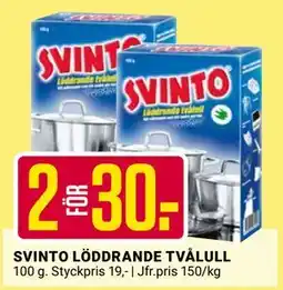 ÖoB SVINTO LÖDDRANDE TVÅLULL, SEK 30 erbjuda