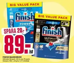 ÖoB FINISH MASKINDISK, SEK 89 erbjuda