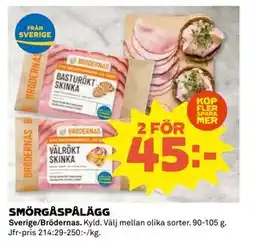 Coop Daglivs SMÖRGÅSPÅLÄGG, SEK 45 erbjuda