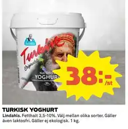 Coop Daglivs TURKISK YOGHURT, SEK 38 erbjuda