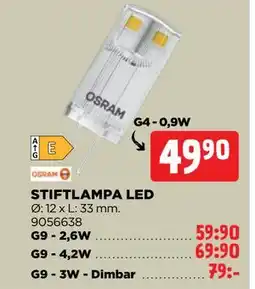 Jem&Fix STIFTLAMPA LED erbjuda