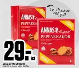 ÖoB ANNAS PEPPARKAKOR, SEK 29 erbjuda