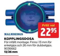 Jem&Fix KOPPLINGSDOSA, SEK 22.95 erbjuda