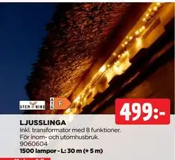 Jem&Fix LJUSSLINGA, SEK 499 erbjuda