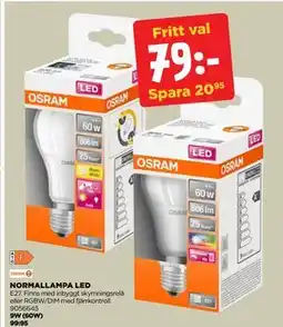 Jem&Fix NORMALLAMPA LED, SEK 79 erbjuda
