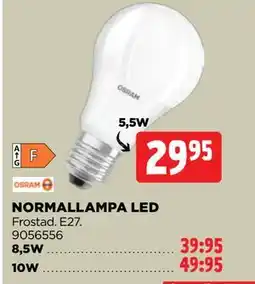 Jem&Fix NORMALLAMPA LED erbjuda