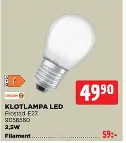 Jem&Fix KLOTLAMPA LED erbjuda